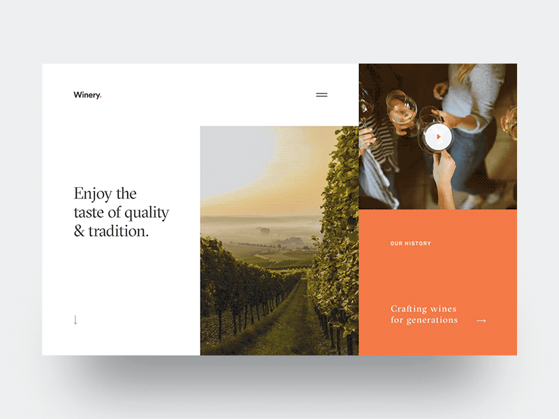 Winery - Page Reveal