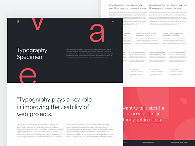 Typography Specimen By Stefano Peschiera On Dribbble