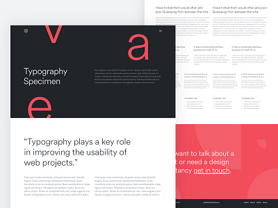 Typography Specimen akkurat circular font process specimen typography ui ux web design