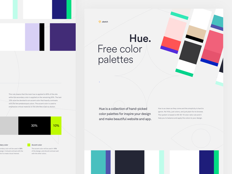 Hue - Free Color Palettes By Stefano Peschiera On Dribbble