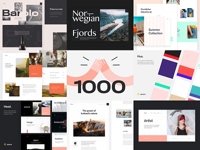 My 2018 Wrap 2018 best 9 design dribbble flat grid review typography ui ux web design website wrap year in review