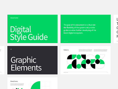 Digital Style Guide Template brand book branding grid guidelines layout logo process styleguide typography ui ux web design