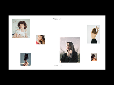Minimal Fashion Layout fashion grid hero layout minimal photography style ui web design website