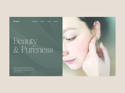 Beauty Website Header