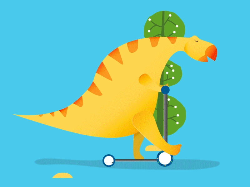 Dino dinosaur dinosaure trottinette