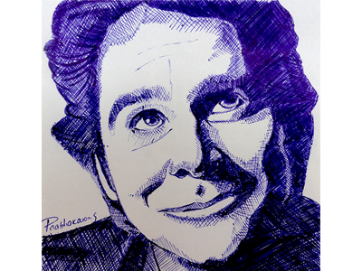 Jim Carrey - Traditional Art (Ball Point pen on Paper) actor art ball point pen drawing jim carrey paper traditional art