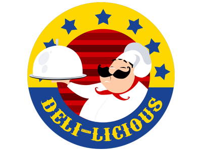 Deli-licious - Logo Design for Restaurant chef delilicious design food logo restaurant vector