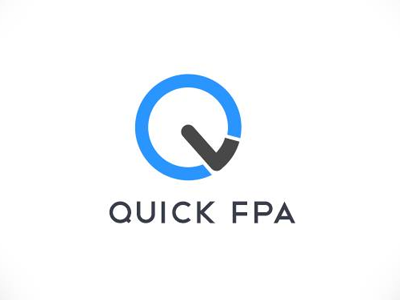 Logo Design for Quick Estimation Software branding design estimation fpa identity logo online product quick quick fpa software