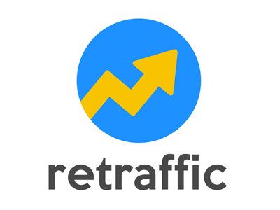 Logo Design Option2 - retraffic analytics design logo design photoshop portfolio prabhakaran proposal retraffic traffic