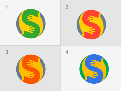 Logo Design for Support branding hand symbol hands together illustrator logo design photoshop support