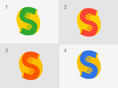 Logo Design for Support branding hand symbol hands together illustrator logo design photoshop support