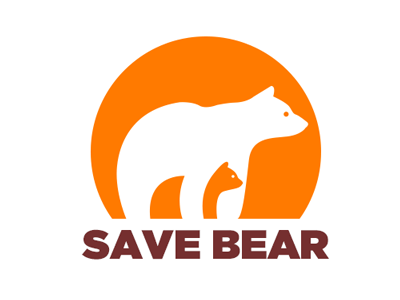 Save Bear - Logo bear logo logo design save save bear