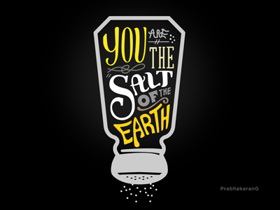 You Are The Salt Of The Earth - Typo in Ilustrator ilustrator salt shaker typo