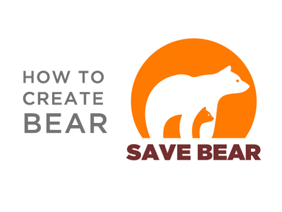 How to Create Bear in Illustrator bear logo how to create illustrator