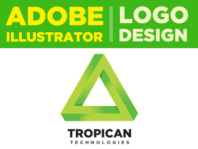 3D Logo Design Process / Illustration - Tropican 3d logo adobe illustrator branding illustration logo logo design t tropican