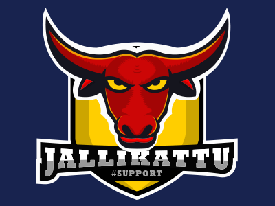 Jallikattu - Mascot Logo Design in Adobe Illustrator