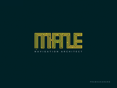 Maze-Navigation Architect - Logo Design architect branding design game letter logo maze navigation portfolio puzzle