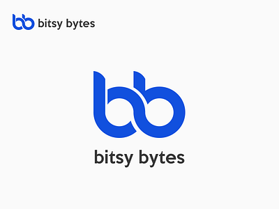 Bitsy Bytes - Logo Design Proposal 02 b bb bitsy bytes branding design design element information technology logo logo design portfolio typo