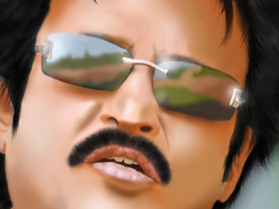 Tribute to Super Star - Rajinikanth actor illustration photoshop rajinikanth superstar
