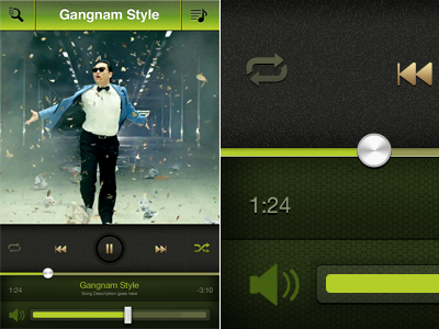 Music Player (iPhone App) application iphone mobile music player