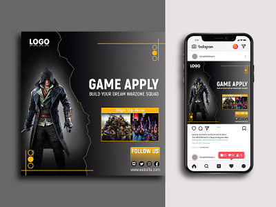 E - Sports Social Media Template । Call of Duty Banner Template 2022 banner banner design clean design e sports esports free game gaming instagram instagram post media organization post social social media sports team template