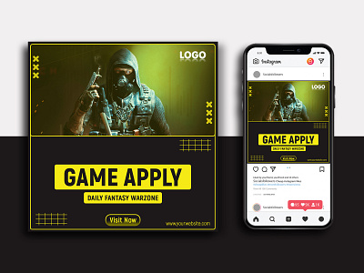 E - Sports Social Media Post - Social Media Template ads banner best branding call of duty call of duty template call of duty warzone design e sports esports game gaming populer post social media template top trend warz warzone