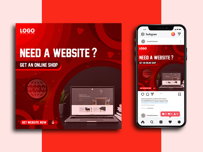 Website social media template | Banner design