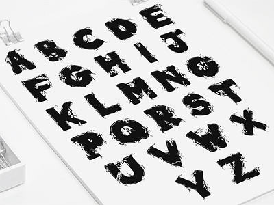 Wet 'n Wild alphabet font letter typeface typography