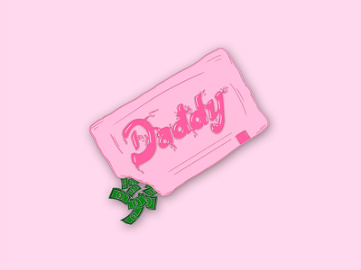 Sugar Daddy Enamel Pin enamel pin illustration money sugar daddy