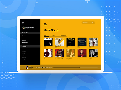 Desktop Music App + The Navigation Pane ui ui design ui design challenge uiux uiuxdesign