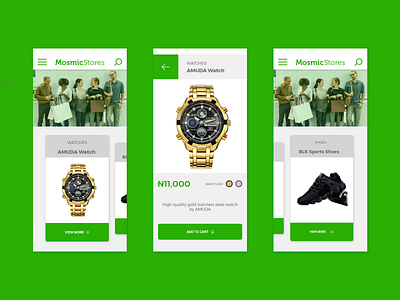 Shopping App Design online store product card uiux design
