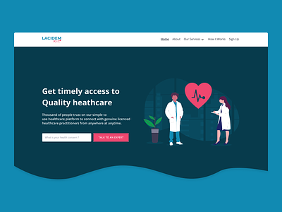 WIP - Lacidem Kit Landing Page healthapp healthcare ui design ui.ux uiuxdesign work in progress