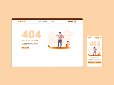 Responsive 404 Page 404 404 error page 404 page responsive design uiuxdesign