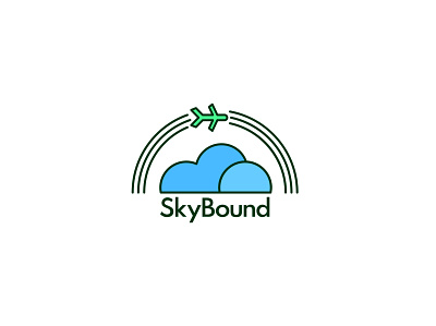 SkyBound logo airline logo brand design brand identity branding design graphic design logo logo design skybound