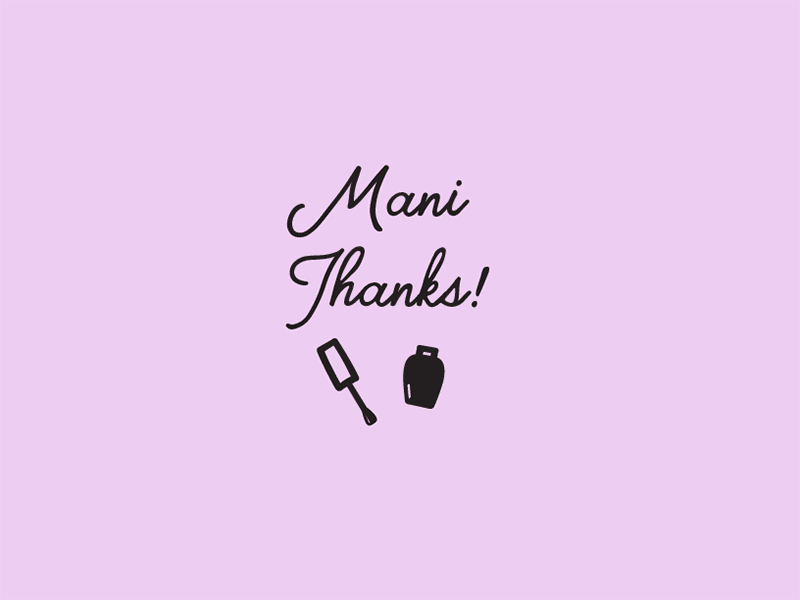 Thanks! animation gif gift girly lips makeup nails tag