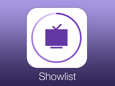 Showlist Icon app icon ios iphone tv shows