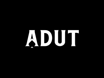 Adut logo design a letter clever logo negative space professional logo smart logo typography