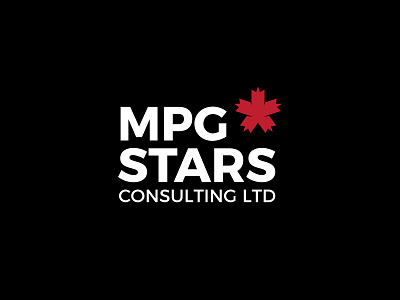 MPG Stars Consulting canada logo clever logo double meaning hidden meaning logo simple logo star logo