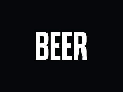 Beer - Typography logo experiment no.2 beer clever logo experiment simple logo typography typography logo