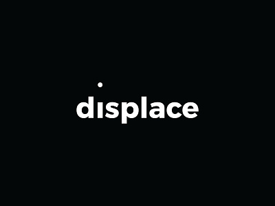 Displace - Typography logo experiment no.4 clever logo displace experiment logo simple logo typography typography logo