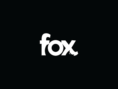 Fox - Typography logo experiment no.6 clever logo experiment logo simple logo typography typography logo