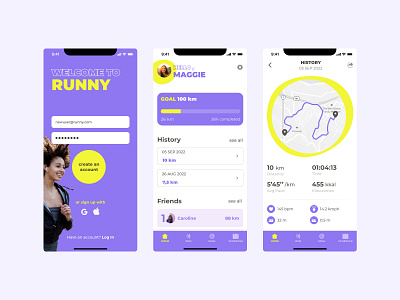 Running app concept