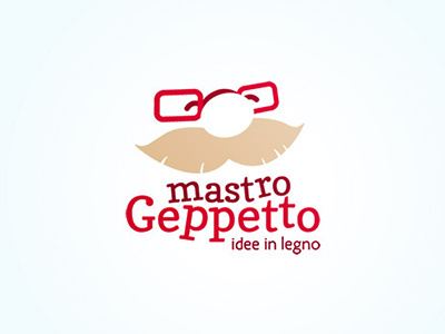 Mastro Geppetto Logo funny gepetto red shop toys