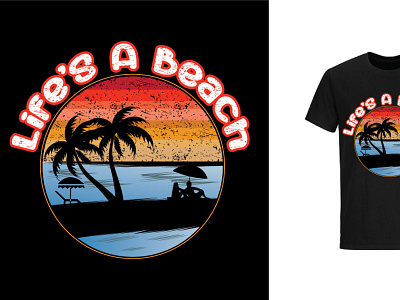 Summer Beach T-shirt Design