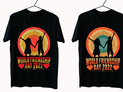 World Friendship Day T-shirt Design customdesign friendship friendshipday graphic design t shirt t shirtdesign tees teeshirt trending trends tshirt tshirtdesign tshirts vector vintage vintagedesign worldfriendshipday