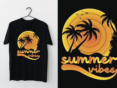 Summer vibe T-shirt design