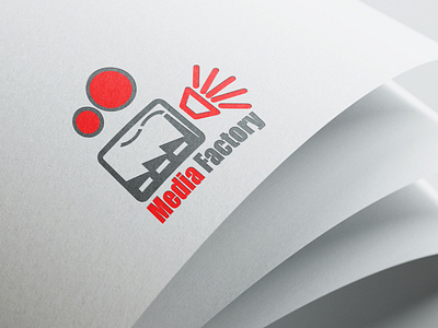 Media Factory Logo by Consign Creative with mockup.