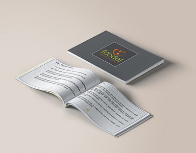 Foodel A pitch book 3d animation app branding brochure design foodel a pitch book gd graphic design high resolution image illustration it logo motion graphics t shirt tech typography ui ux vector