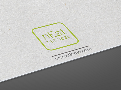 Logo N-eat with Mockup