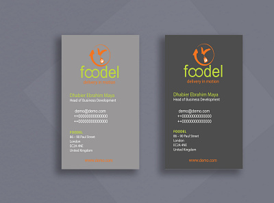 vertical business card design and mockup by CC 3d animation app branding design graphic design hd illustration logo motion graphics order collect flow pitch book design t shirt typography ui ux vector vertical business card wheel hand